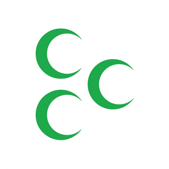 Üç Hilal Sticker 17x17 Cm Yeşil