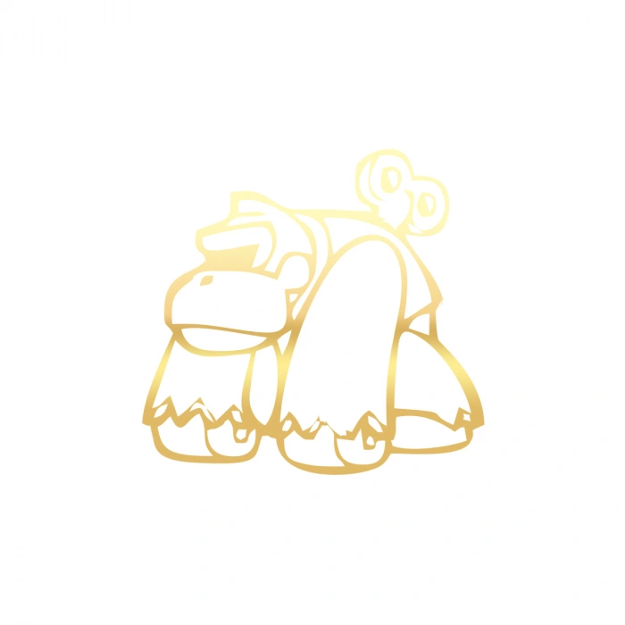 Goril Sticker 17x17 Cm Gold