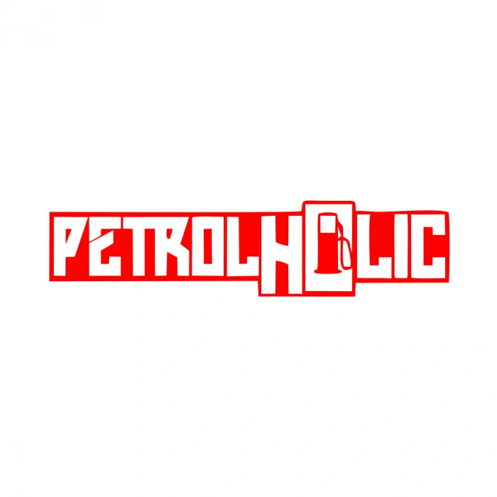 Petrol Sticker 17x17 Cm Kırmızı