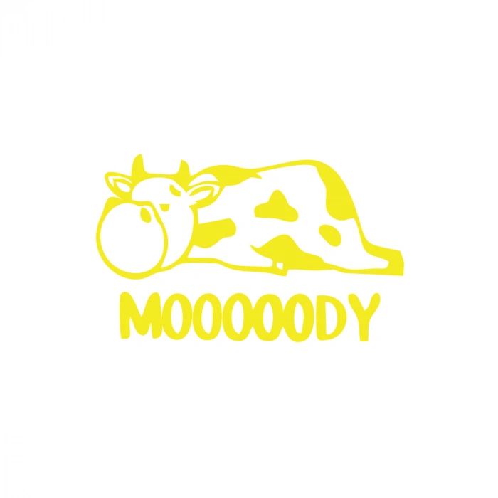 Moody Sticker 17x17 Cm Sarı