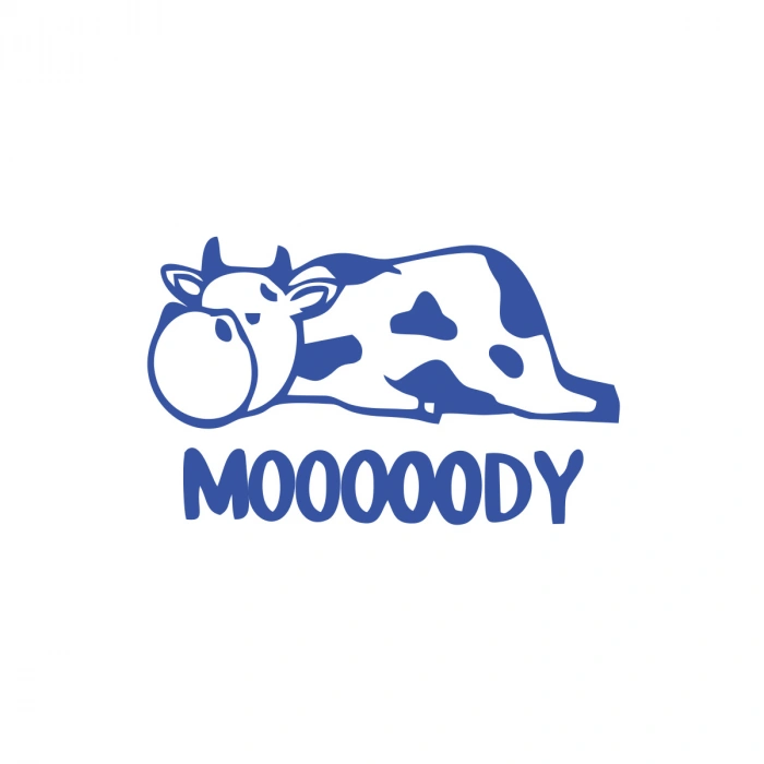 Moody Sticker 17x17 Cm Mavi