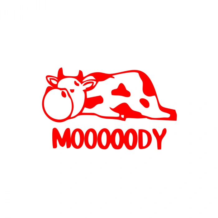 Moody Sticker 17x17 Cm Kırmızı