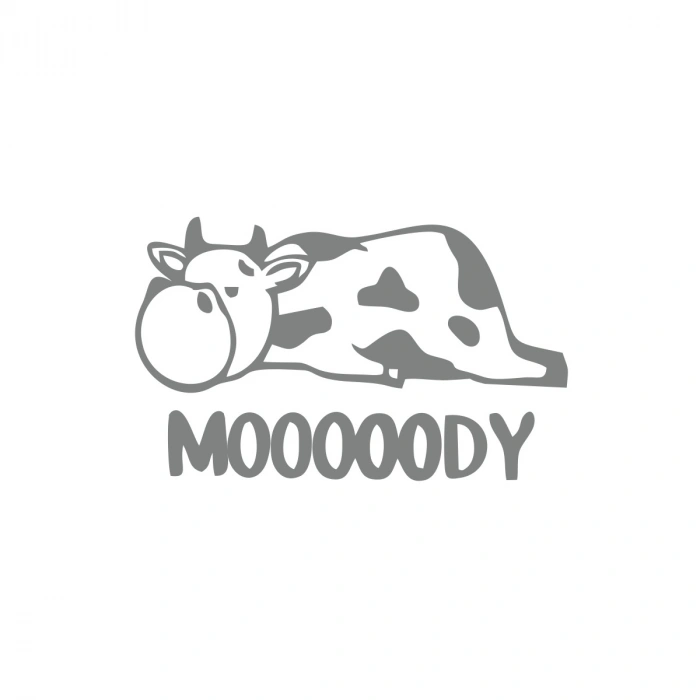 Moody Sticker 17x17 Cm Gri