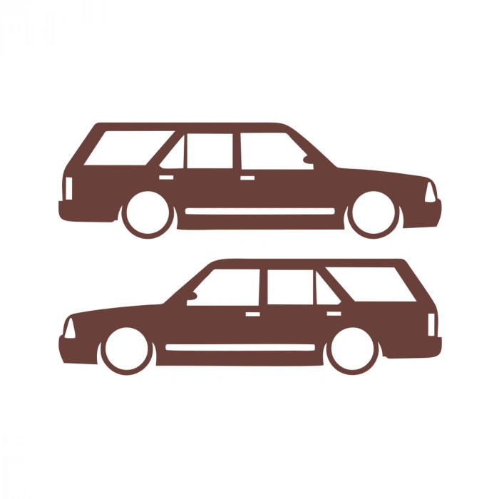 Basık Kartal Sticker 17x17 Cm Kahverengi