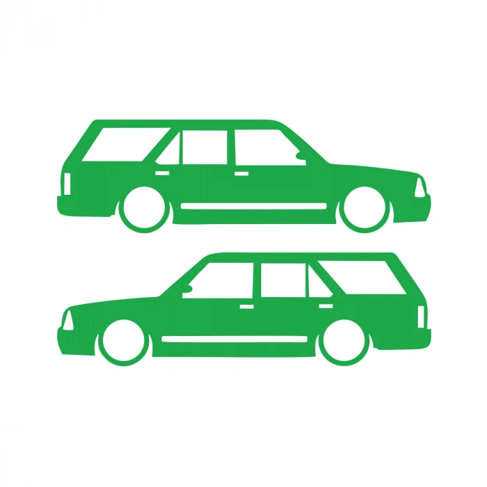 Basık Kartal Sticker 17x17 Cm Yeşil