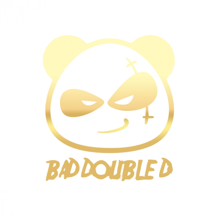 Kötü Panda Sticker 17x17 Cm Gold