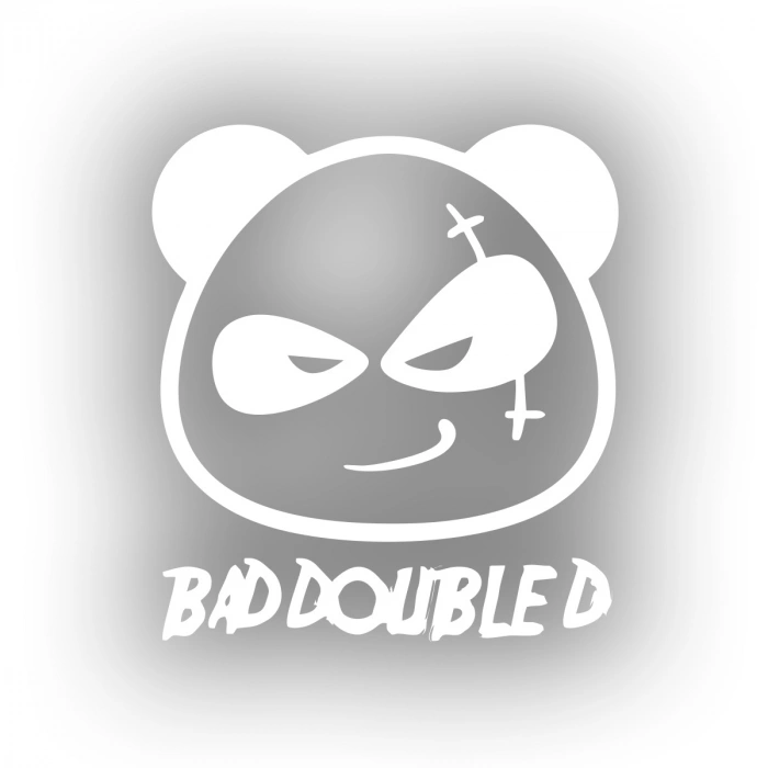 Kötü Panda Sticker 17x17 Cm Beyaz