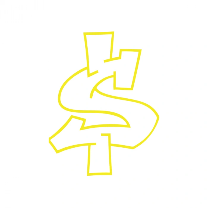 Dolar Sticker 17x17 Cm Sarı