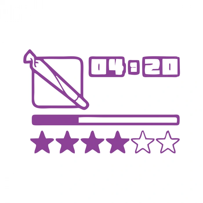 GTA Sticker 17x17 Cm Mor