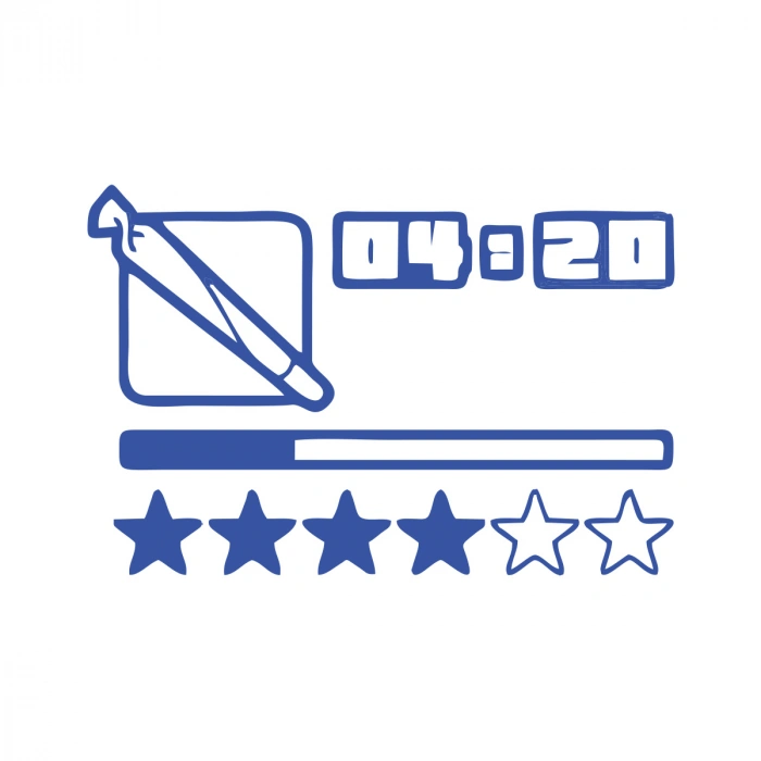 GTA Sticker 17x17 Cm Mavi