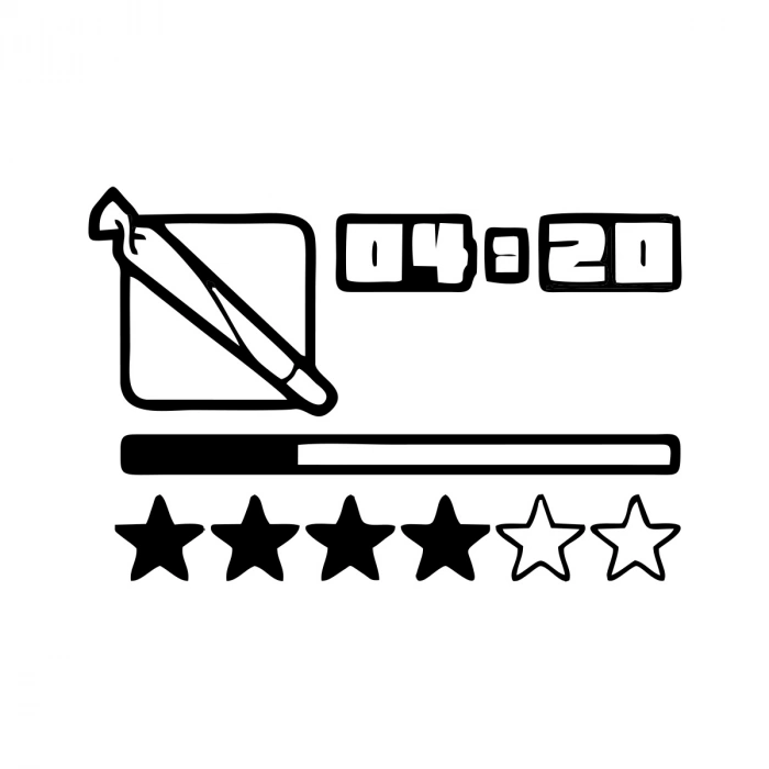 GTA Sticker 17x17 Cm Siyah