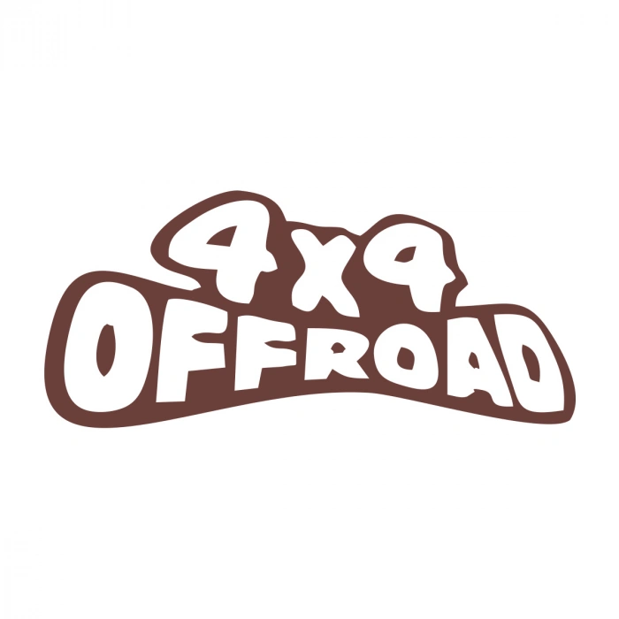 4x4 Off Road Sticker 17x17 Cm Kahverengi