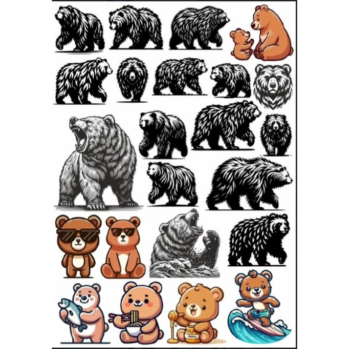 Ayı Sticker Set