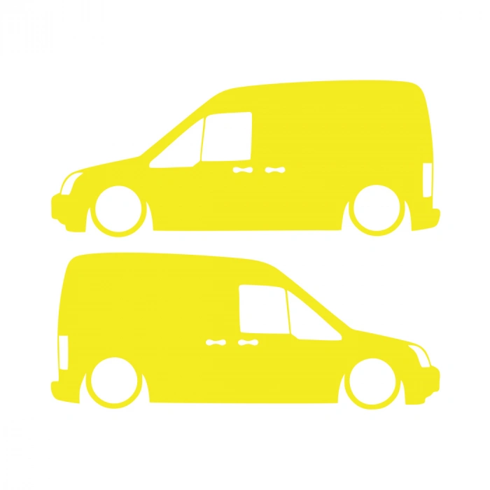 Basık Ford Connect Sticker 17x17 Cm Sarı