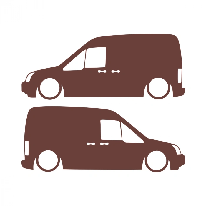 Basık Ford Connect Sticker 17x17 Cm Kahverengi