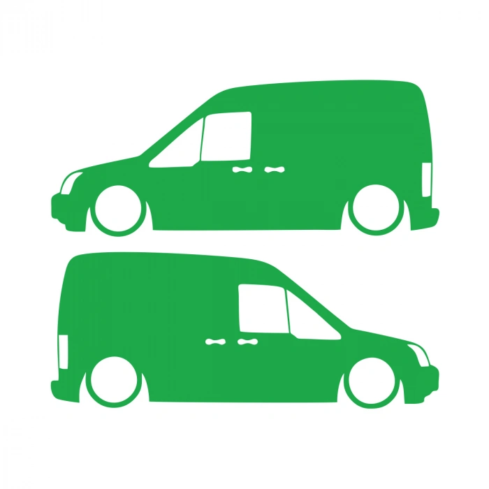 Basık Ford Connect Sticker 17x17 Cm Yeşil