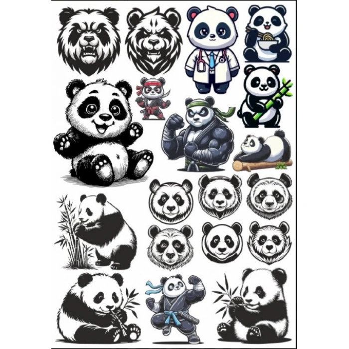 Panda Sticker Set 5