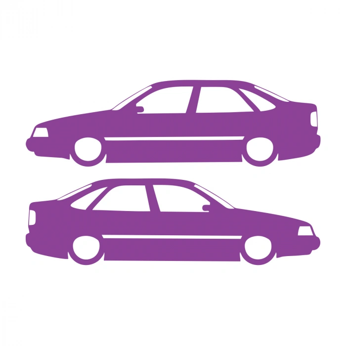 Basık Tempra Sticker 17x17 Cm Mor