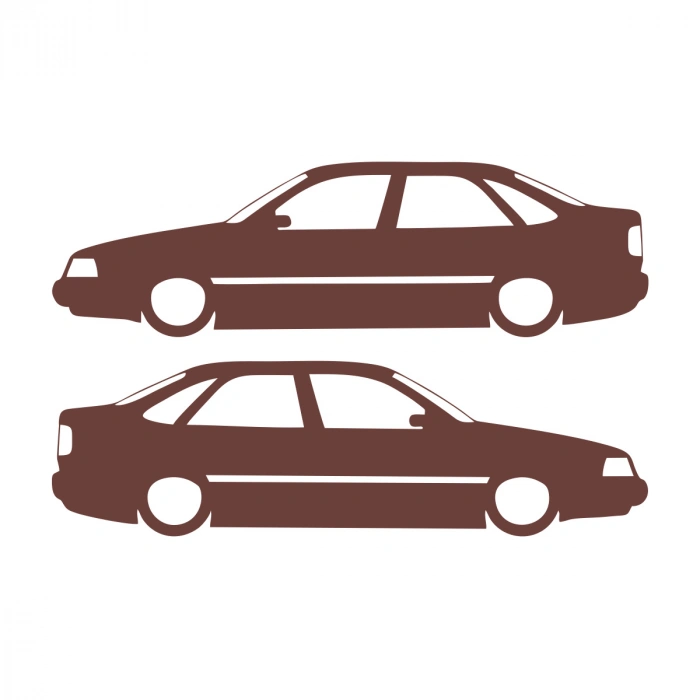 Basık Tempra Sticker 17x17 Cm Kahverengi