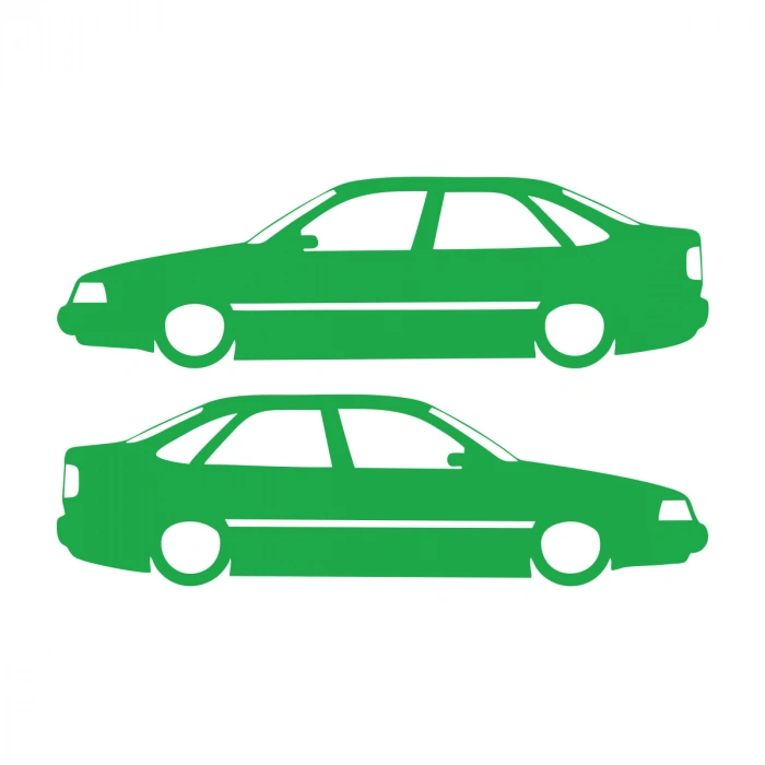 Basık Tempra Sticker 17x17 Cm Yeşil