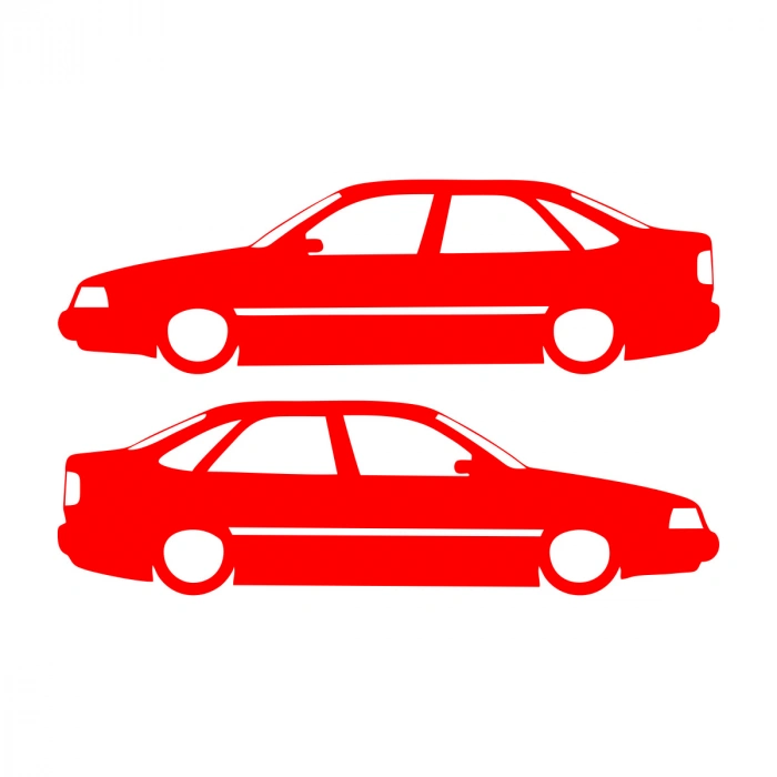 Basık Tempra Sticker 17x17 Cm Kırmızı