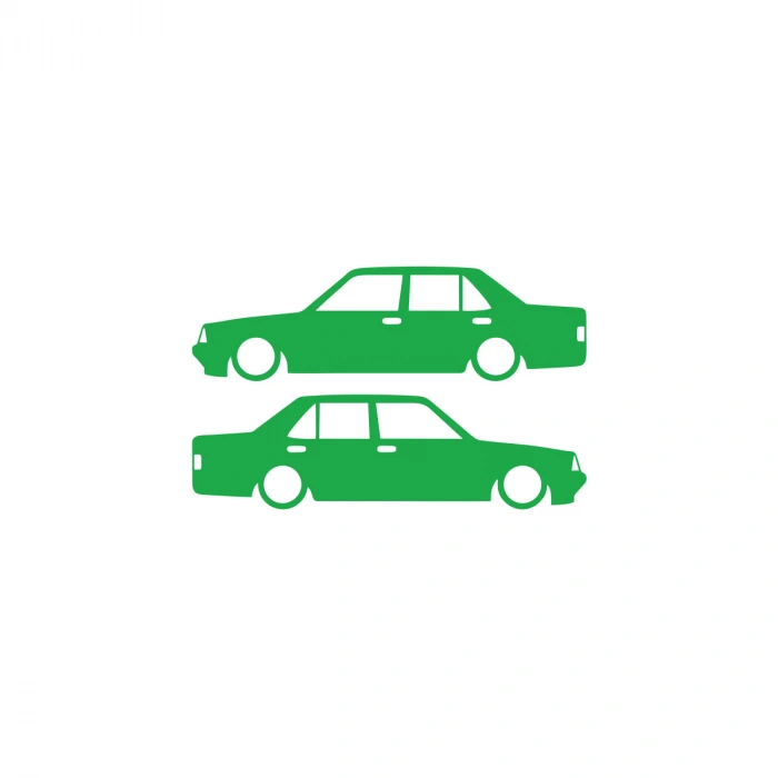 Basık Tofaş Şahin Doğan Sticker 17x17 Cm Yeşil