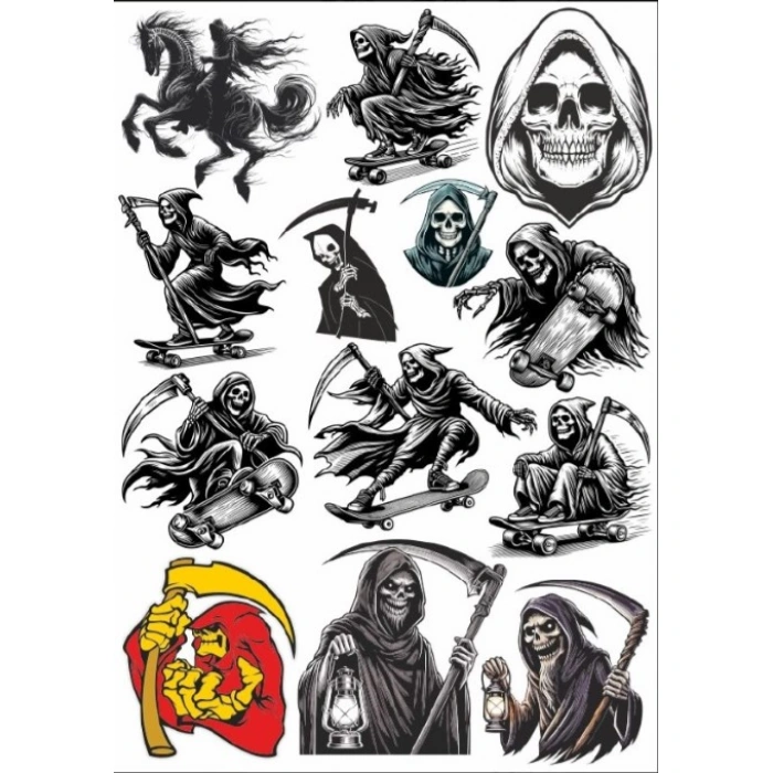 İskelet Sticker Set