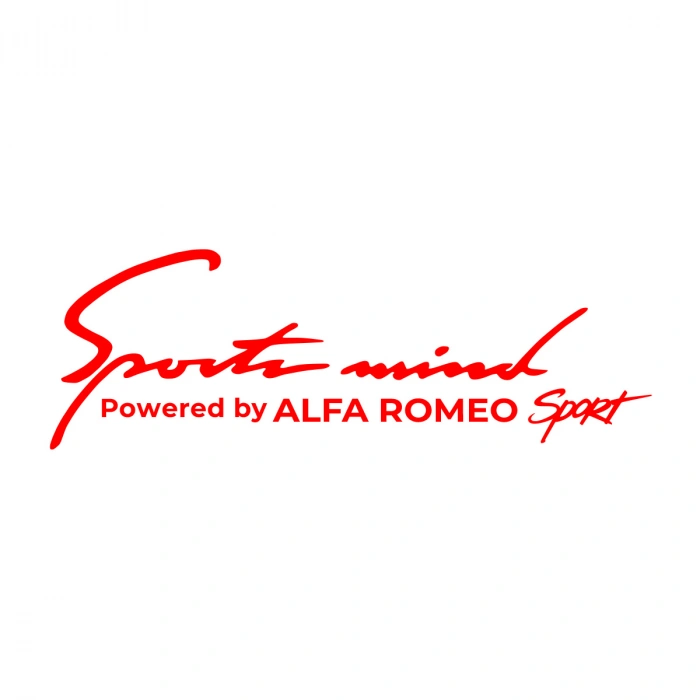 Sports Mind Alfa Romeo Sports Sticker 17x17 Cm Kırmızı