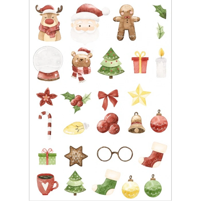 Noel Temalı Sticker SEt