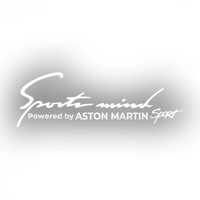 Sports Mind Aston Martini Sports Sticker 17x17 Cm Beyaz