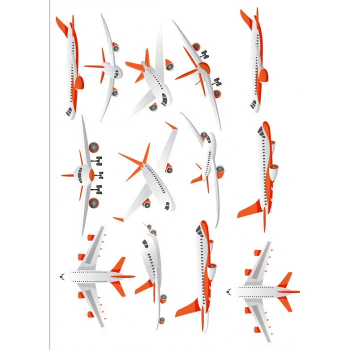 Uçaklar Sticker Set