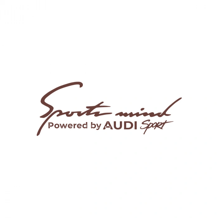 Sports Mind Audi Sports Sticker 17x17 Cm Kahverengi