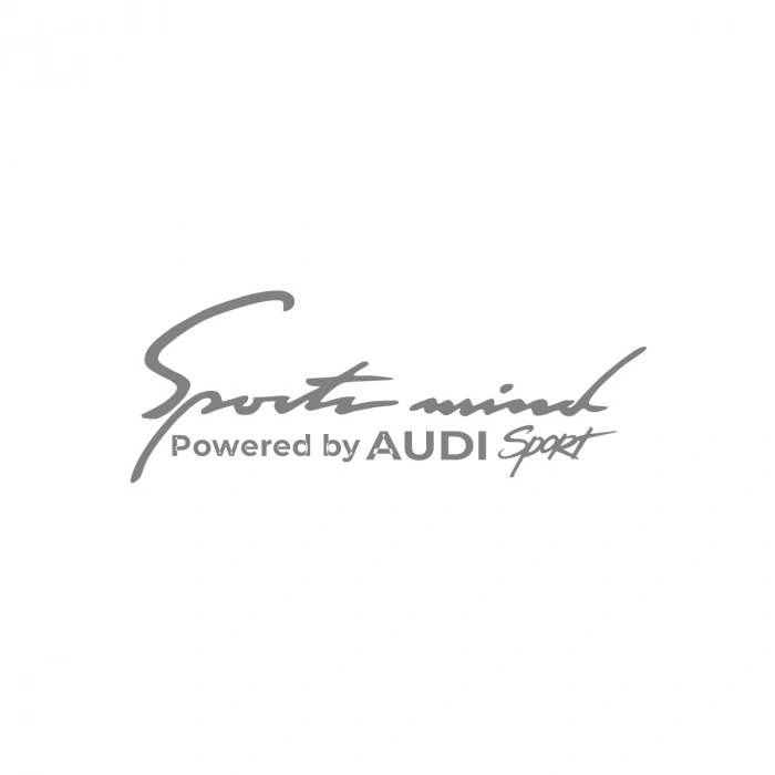 Sports Mind Audi Sports Sticker 17x17 Cm Gri