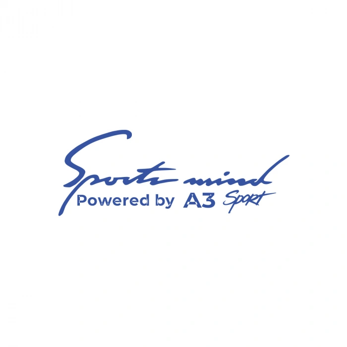 Sports Mind Audi A3 Sports Sticker 17x17 Cm Mavi