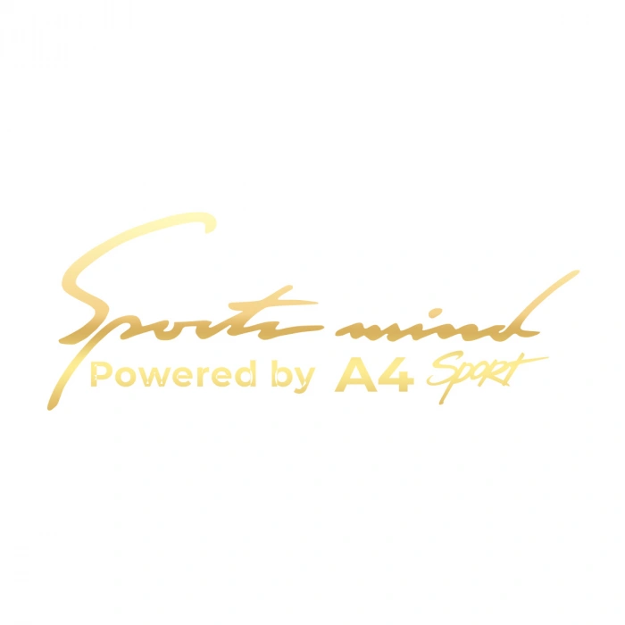 Sports Mind Audi A4 Sports Sticker 17x17 Cm Gold