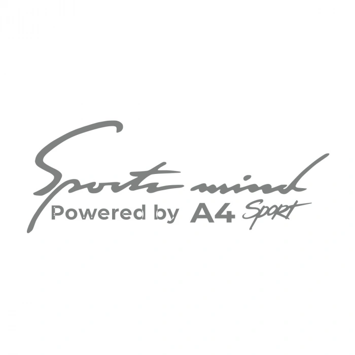 Sports Mind Audi A4 Sports Sticker 17x17 Cm Gri