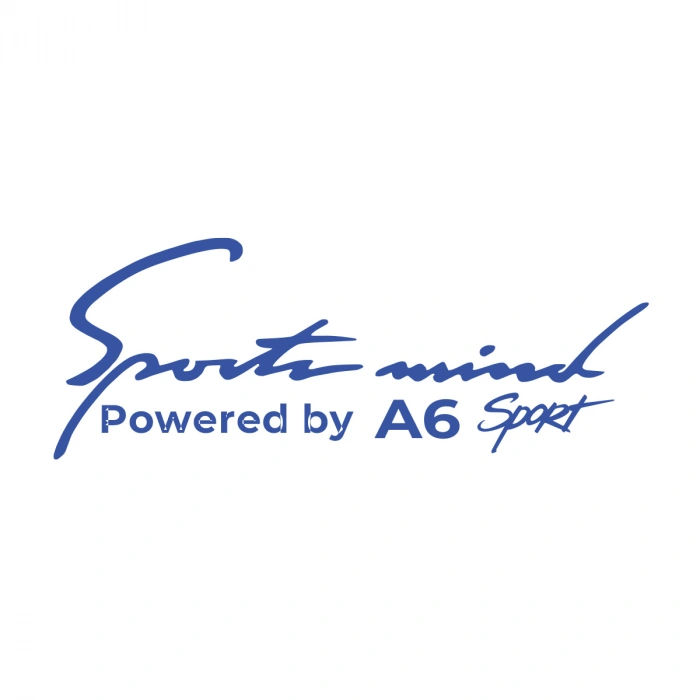 Sports Mind Audi A6 Sports Sticker 17x17 Cm Mavi