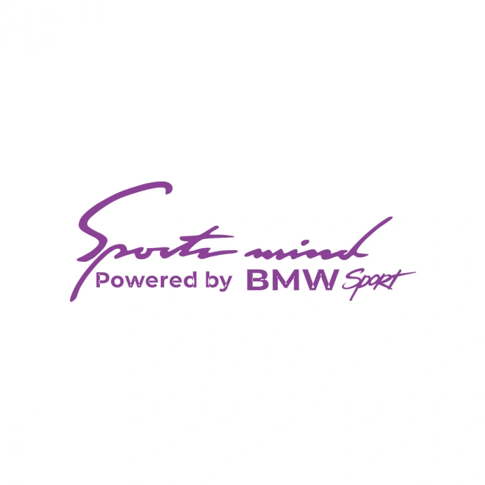 Sports Mind BMW Sports Sticker 17x17 Cm Mor