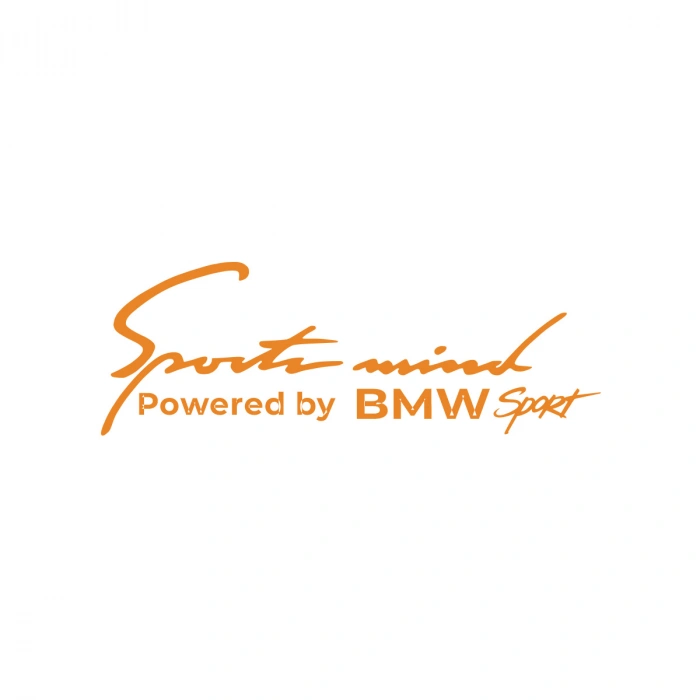 Sports Mind BMW Sports Sticker 17x17 Cm Turuncu
