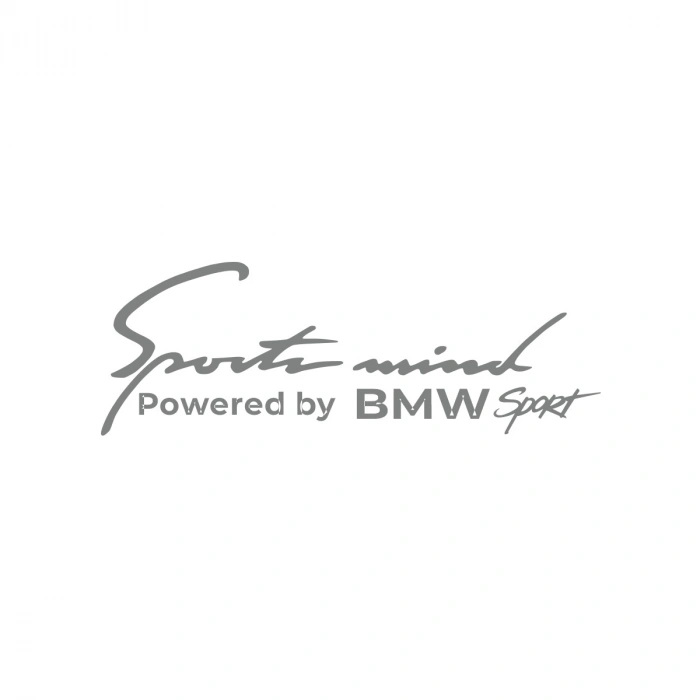 Sports Mind BMW Sports Sticker 17x17 Cm Gri