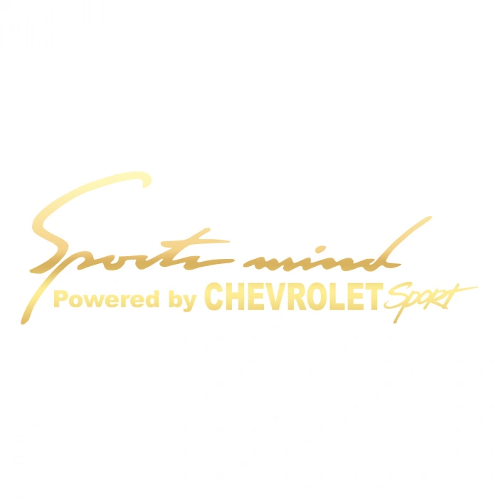 Sports Mind CHEVROLET Sports Sticker 17x17 Cm Gold