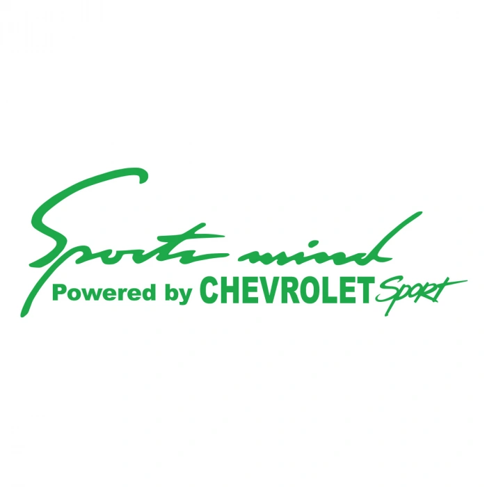 Sports Mind CHEVROLET Sports Sticker 17x17 Cm Yeşil