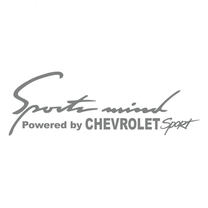 Sports Mind CHEVROLET Sports Sticker 17x17 Cm Gri