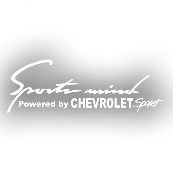 Sports Mind CHEVROLET Sports Sticker 17x17 Cm Beyaz