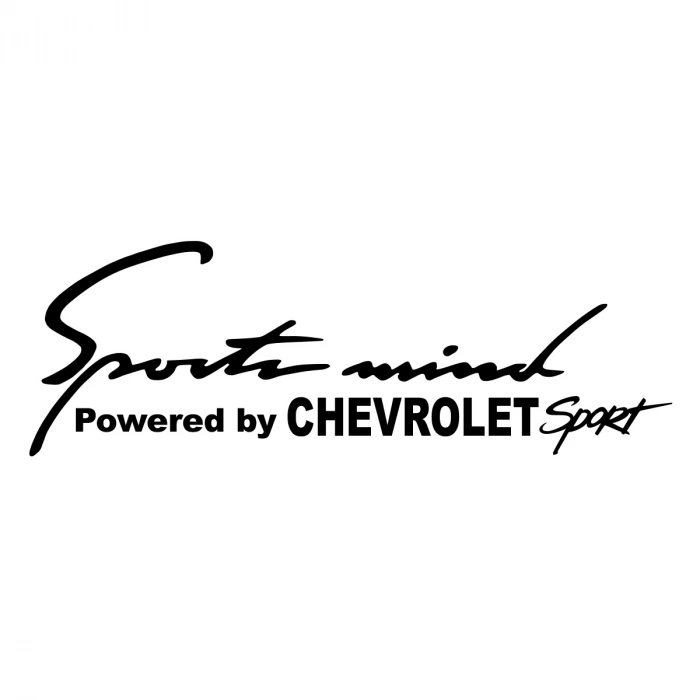 Sports Mind CHEVROLET Sports Sticker 17x17 Cm Siyah