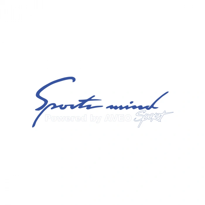 Sports Mind CHEVROLET AVEO Sports Sticker 17x17 Cm Mavi