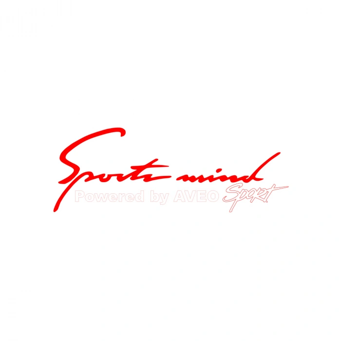 Sports Mind CHEVROLET AVEO Sports Sticker 17x17 Cm Kırmızı