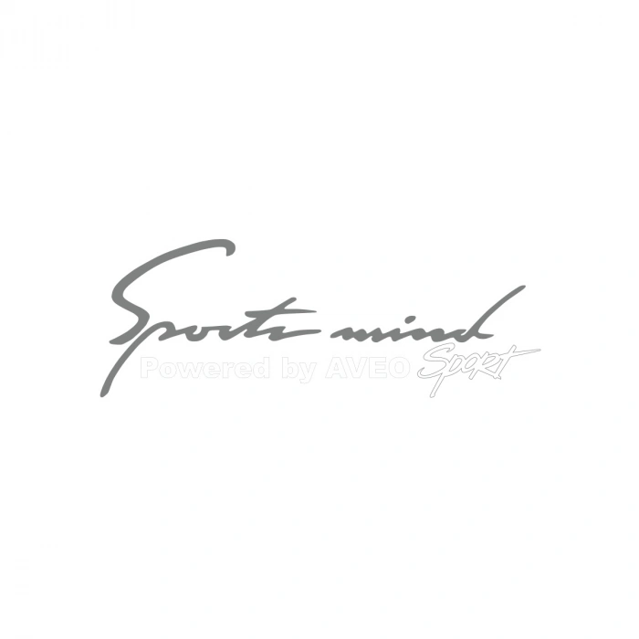 Sports Mind CHEVROLET AVEO Sports Sticker 17x17 Cm Gri