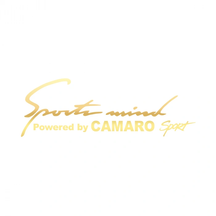 Sports Mind CHEVROLET CAMARO Sports Sticker 17x17 Cm Gold