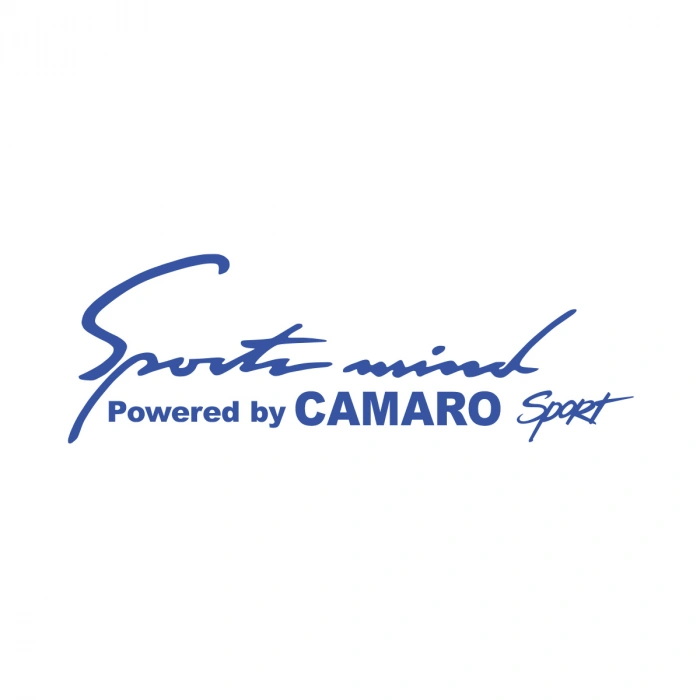 Sports Mind CHEVROLET CAMARO Sports Sticker 17x17 Cm Mavi